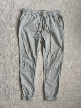 West 49 Off White Cuffed Khaki Joggers Pants